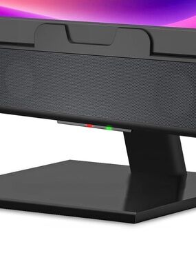 Cyber Acoustics CA-2890 USB Speaker Bar Clip-On Monitor PC Mac USB Black